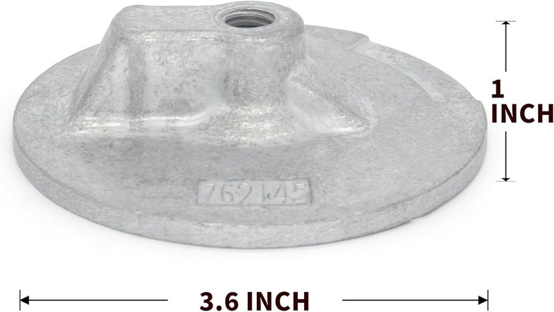 QUICKMARINE 76214Q5 Boat Motor Trim Tab Anode with Bolt for MerCruiser Alpha One Gen 2 & Bravo Stern Drives and Mercury Marine 35-300 HP Outboards replaces 97-76214Q5 97-76214T5 - Image 2